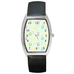 Easter Pattern Barrel Style Metal Watch by Valentinaart