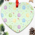 Easter Pattern Heart Ornament (Two Sides) Front