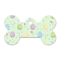 Easter Pattern Dog Tag Bone (one Side) by Valentinaart