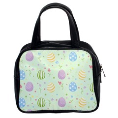 Easter Pattern Classic Handbags (2 Sides) by Valentinaart