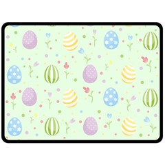 Easter Pattern Fleece Blanket (large) 