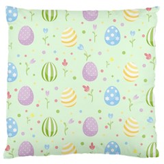 Easter Pattern Large Cushion Case (two Sides) by Valentinaart