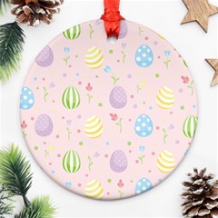 Easter Pattern Ornament (round) by Valentinaart