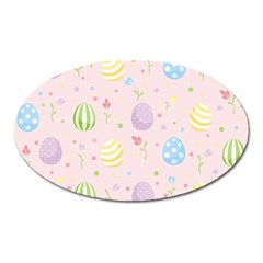 Easter Pattern Oval Magnet by Valentinaart