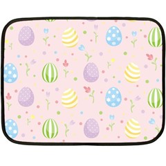 Easter Pattern Double Sided Fleece Blanket (mini)  by Valentinaart