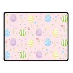 Easter Pattern Double Sided Fleece Blanket (small)  by Valentinaart