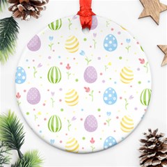 Easter Pattern Ornament (round) by Valentinaart