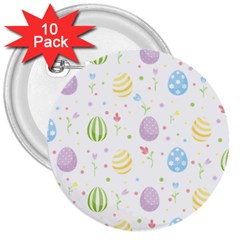 Easter Pattern 3  Buttons (10 Pack)  by Valentinaart