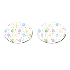 Easter Pattern Cufflinks (oval) by Valentinaart