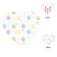 Easter Pattern Playing Cards (heart) 