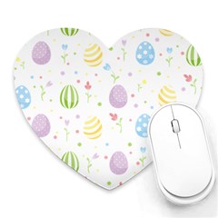 Easter Pattern Heart Mousepads by Valentinaart