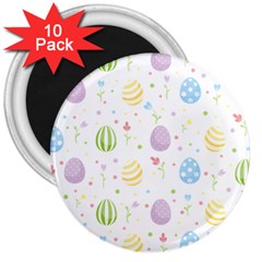 Easter Pattern 3  Magnets (10 Pack)  by Valentinaart