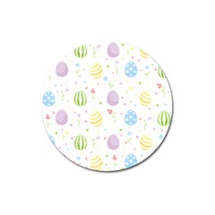 Easter Pattern Magnet 3  (round) by Valentinaart