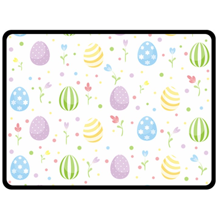 Easter Pattern Fleece Blanket (Large) 