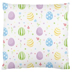 Easter Pattern Large Cushion Case (one Side) by Valentinaart