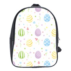 Easter Pattern School Bag (xl) by Valentinaart