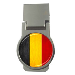 Belgium Flag Money Clips (round)  by Valentinaart