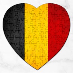 Belgium Flag Jigsaw Puzzle (heart) by Valentinaart