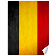 Belgium Flag Canvas 36  X 48   by Valentinaart