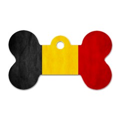 Belgium Flag Dog Tag Bone (one Side) by Valentinaart