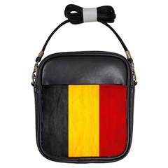 Belgium Flag Girls Sling Bags by Valentinaart