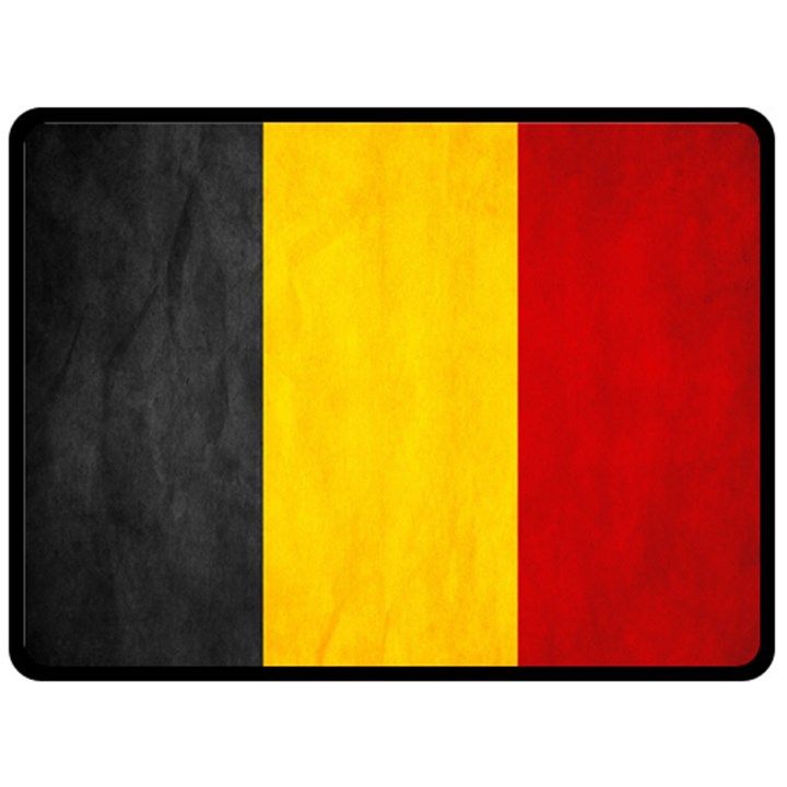 Belgium Flag Fleece Blanket (Large) 