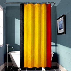 Belgium Flag Shower Curtain 36  X 72  (stall)  by Valentinaart