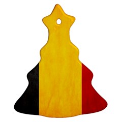 Belgium Flag Christmas Tree Ornament (two Sides)