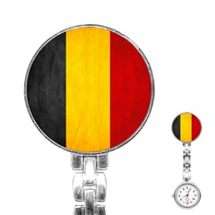 Belgium Flag Stainless Steel Nurses Watch by Valentinaart