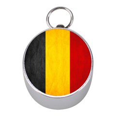 Belgium Flag Mini Silver Compasses by Valentinaart