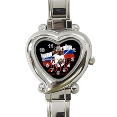 Russia Football World Cup Heart Italian Charm Watch by Valentinaart