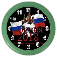 Russia Football World Cup Color Wall Clocks by Valentinaart