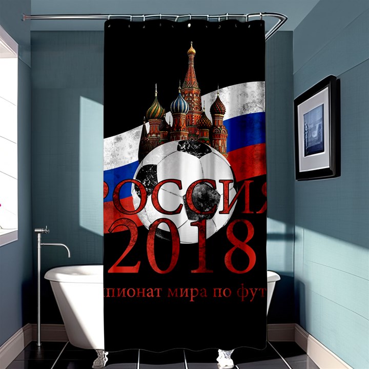 Russia Football World Cup Shower Curtain 36  x 72  (Stall) 