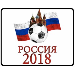 Russia Football World Cup Fleece Blanket (medium)  by Valentinaart