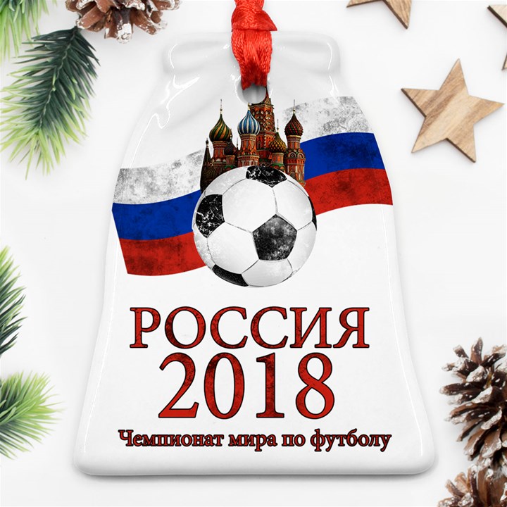 Russia Football World Cup Bell Ornament (Two Sides)