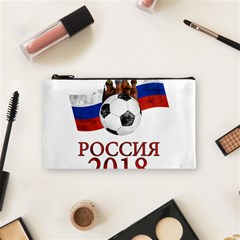 Russia Football World Cup Cosmetic Bag (small)  by Valentinaart