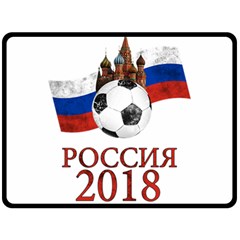 Russia Football World Cup Fleece Blanket (large)  by Valentinaart