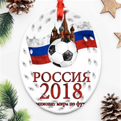 Russia Football World Cup Ornament (oval Filigree) by Valentinaart