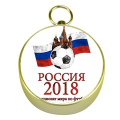 Russia Football World Cup Gold Compasses by Valentinaart