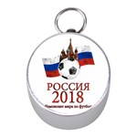 Russia Football World Cup Mini Silver Compasses Front