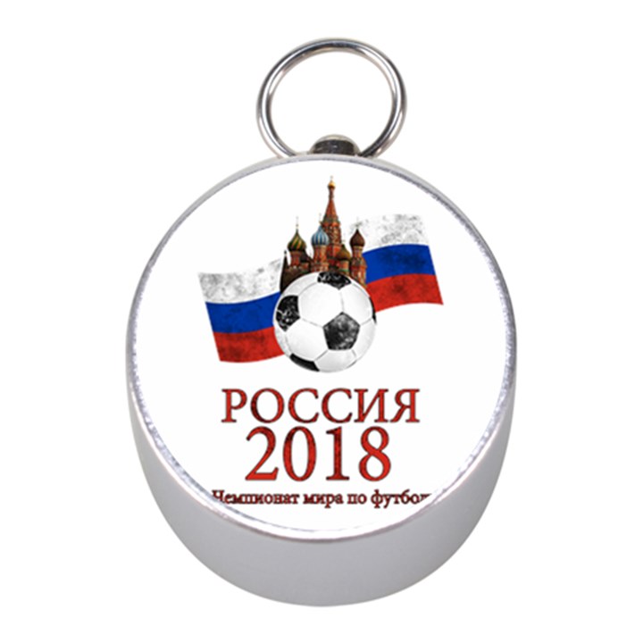 Russia Football World Cup Mini Silver Compasses