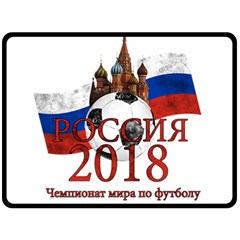 Russia Football World Cup Fleece Blanket (large)  by Valentinaart