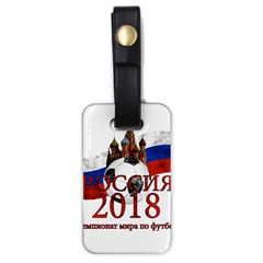 Russia Football World Cup Luggage Tags (one Side)  by Valentinaart