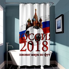 Russia Football World Cup Shower Curtain 36  X 72  (stall)  by Valentinaart