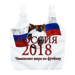 Russia Football World Cup Full Print Recycle Bags (l)  by Valentinaart