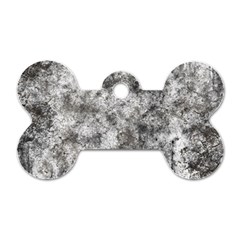 Grunge Pattern Dog Tag Bone (two Sides) by Valentinaart