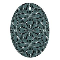 Modern Oriental Ornate Pattern Ornament (oval) by dflcprints