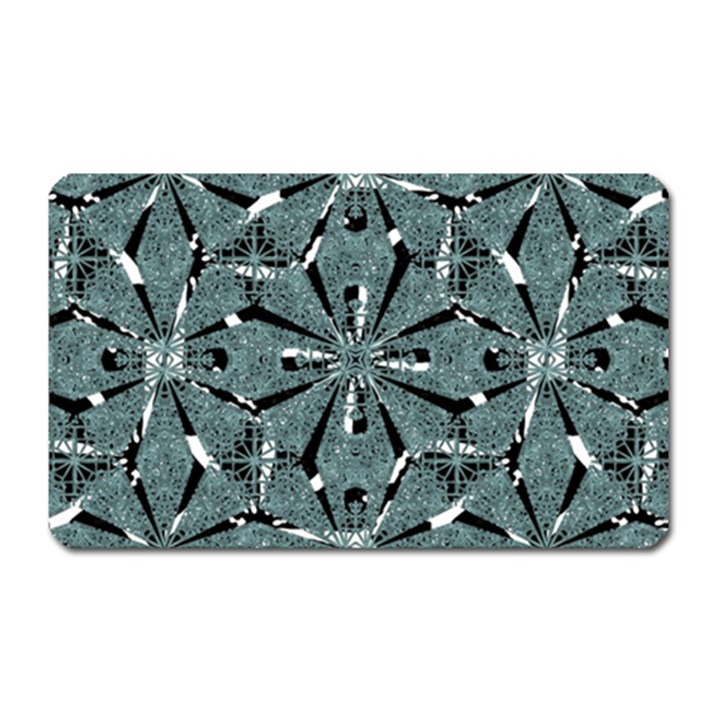 Modern Oriental Ornate Pattern Magnet (Rectangular)