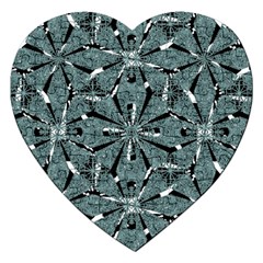 Modern Oriental Ornate Pattern Jigsaw Puzzle (heart) by dflcprints