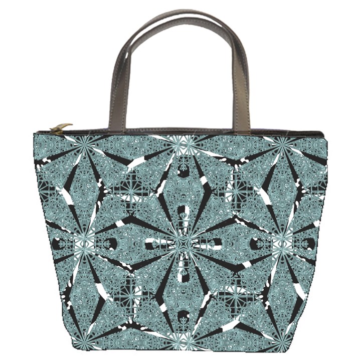 Modern Oriental Ornate Pattern Bucket Bags